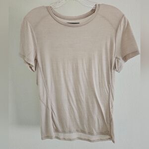 Icebreaker Merino Wool Cool Lite Beige Vented Back Tee